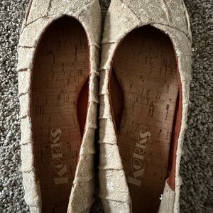 Kork-Ease Women's Cream Flats